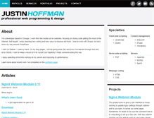 Tablet Screenshot of justindhoffman.com